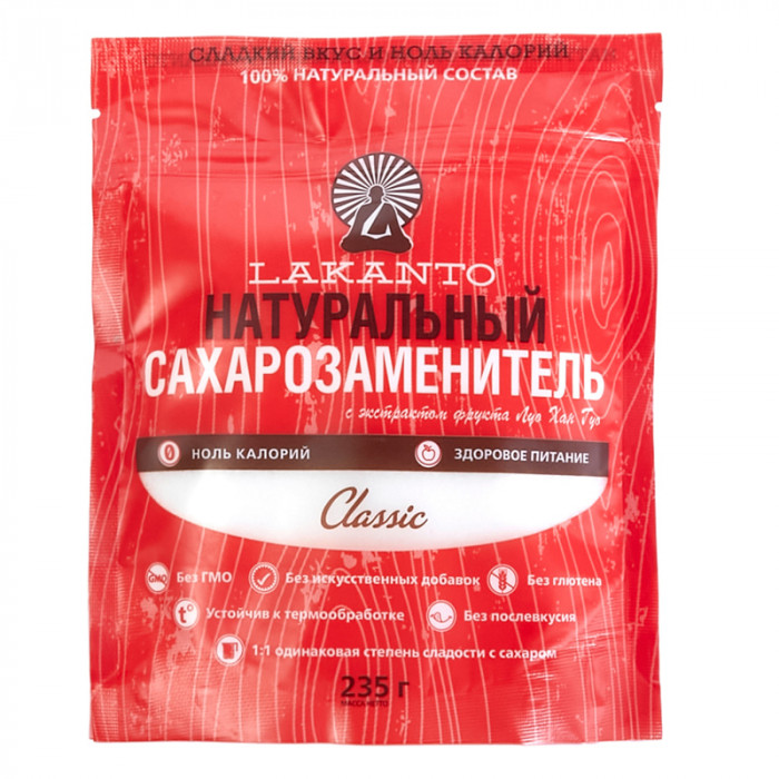 Натуральный сахарозаменитель Lakanto Classic 235гр